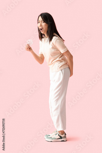 Young Asian woman with hemo...