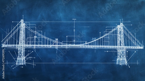  technical diagram of the bridge  photo