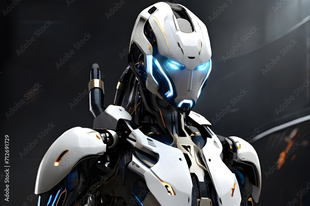 Futuristic robots possess incredible strength and intelligence, with elegant designs and advanced weapons Futuristic robots possess incredible strength and intelligence, with elegant designs and advanced weapons