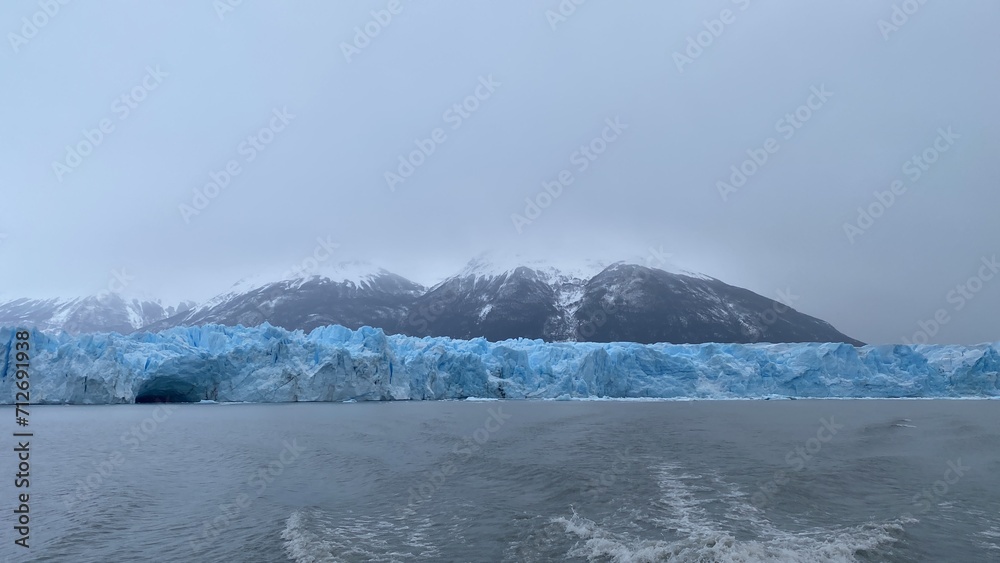 glacier and mountain from the lake