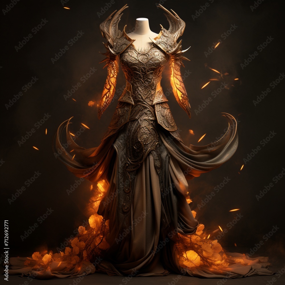 Woman Dragon dressed in fire rising out of a volcano AI Generated art Woman Dragon dressed in fire rising out of a volcano AI Generated art