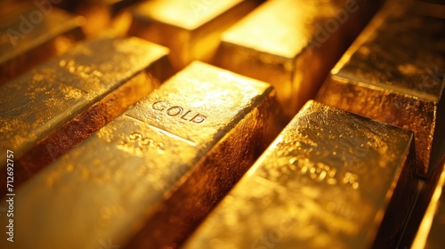 close up of gold bars 