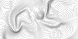 Landscape geodesy topographic map background. Grey topographic lines. Texture of lines. Transparent background