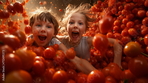 La Tomatina Fun for Kids: A Splash of Color and Excitement photo