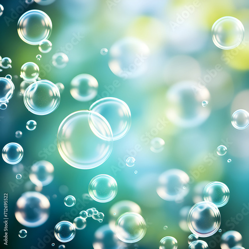 soft blue and green background bubbles 