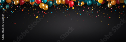 confetti black background