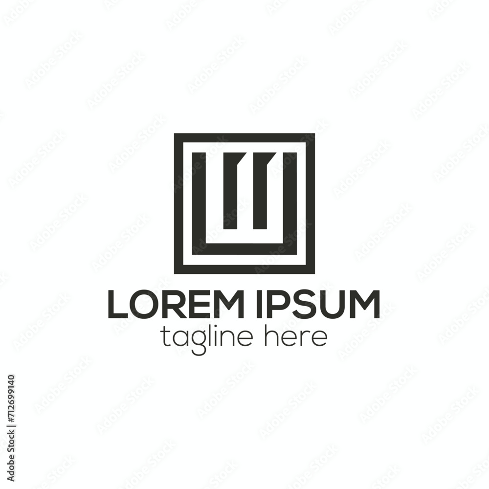Modern M letter logo, m abstract logo design concept isolated vector template illustration Modern M letter logo, m abstract logo design concept isolated vector template illustration