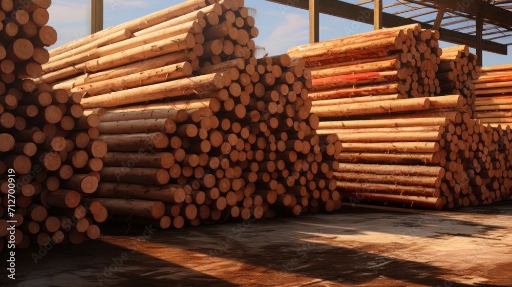 stacked wooden boards in a woodworking industry. stacks with pine lumber. folded edged board. wood harvesting shop. timber for construction stacked wooden boards in a woodworking industry. stacks with pine lumber. folded edged board. wood harvesting shop. timber for construction