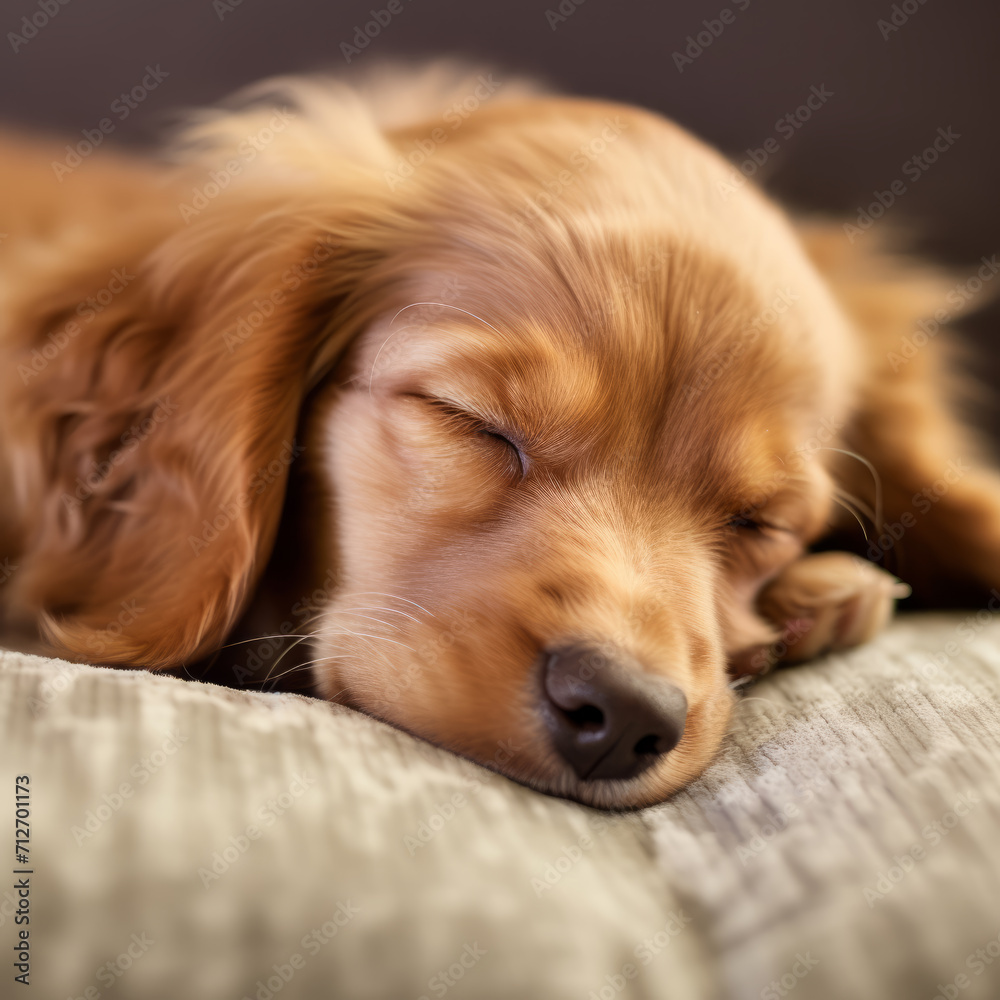 Sleeping Puppy Cuteness Overload - Cute Dog Art made with Generative AI