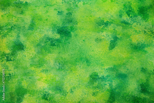 Obraz na płótnie Green yellow lime abstract watercolor pattern. Color. Artistic background for design. Daub, stain, splash, mix, water, paint, liquid. Grunge. Spring summer greenery bloom. Bright shades. Template. w salonie