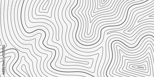 Topographic contour map background  Hand drawn line geographic grid map. Topography linear map and geography scheme contour drawing. Topography stylized height in minimal style. Vector