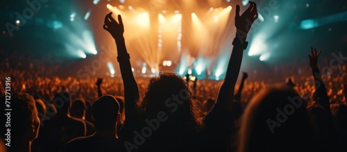 an image of an audience in a concert