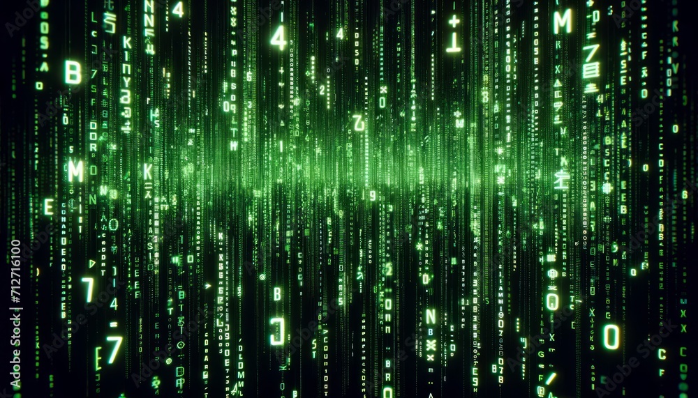 Matrix Code Rain Wallpaper Neon Green Alphanumeric Symbols Flowing Down a Black Background Matrix Code Rain Wallpaper Neon Green Alphanumeric Symbols Flowing Down a Black Background
