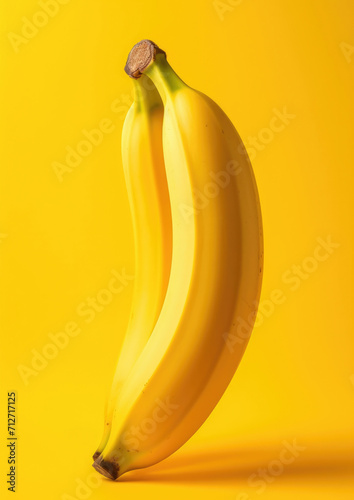 Tasty tropical banana organic diet ripe fruit sweet healthy fresh food yellow