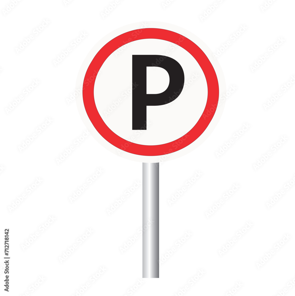 Parking road sign. Parking place for car. Vector illustration. Parking road sign. Parking place for car. Vector illustration.