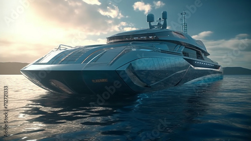 Luxury Futuristic Yacht