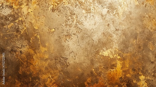 Texture of golden decorative plaster or concrete. Abstract grunge background for design.