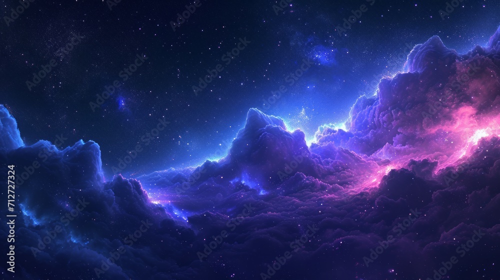 Night Sky Filled With Clouds and Stars Night Sky Filled With Clouds and Stars