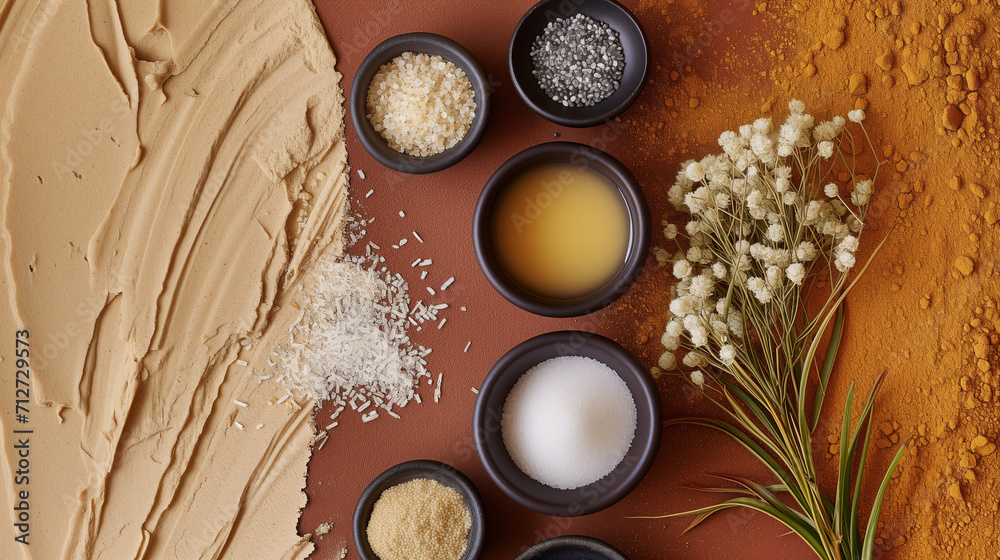 Collage of skincare ingredients from Asian beauty traditions, highlighting the cultural richness in skincare practices.