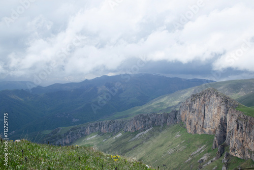 beautiful landscape in the mountains, Mount Dimats photo