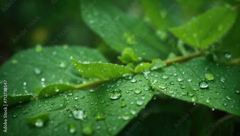 Water Drops on a Leaf, using Generative ai Water Drops on a Leaf, using Generative ai