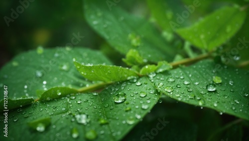 Water Drops on a Leaf, using Generative ai