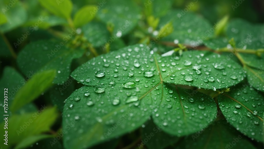 Rain Drops on a Leaf, Waterfall, Leaves, using Generative ai Rain Drops on a Leaf, Waterfall, Leaves, using Generative ai