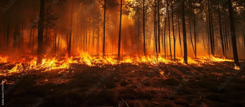 Humans are responsible for the burning of the forest fire disaster. Humans are responsible for the burning of the forest fire disaster.