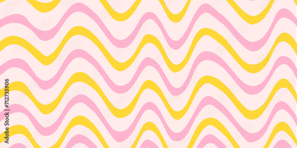 Groovy hippie retro background. Waves, swirl, twirl lines pattern. Twisted and distorted vector texture in a trendy retro psychedelic style. Y2k aesthetic print for textile, wrapping paper Groovy hippie retro background. Waves, swirl, twirl lines pattern. Twisted and distorted vector texture in a trendy retro psychedelic style. Y2k aesthetic print for textile, wrapping paper