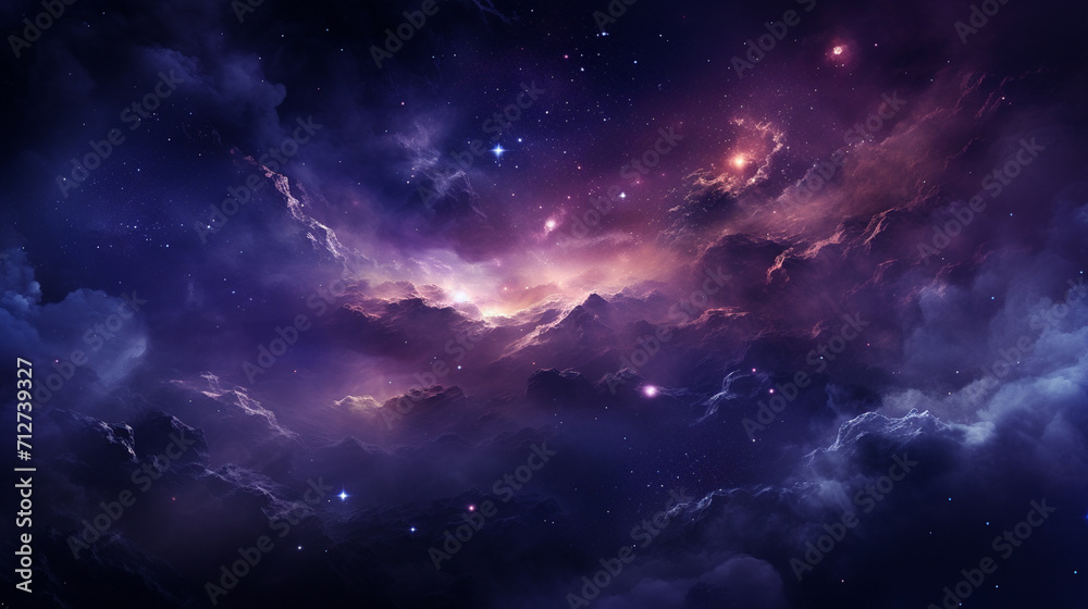wallpaper background strikes very aesthetic at night, shooting starlight the sky, Generate Ai