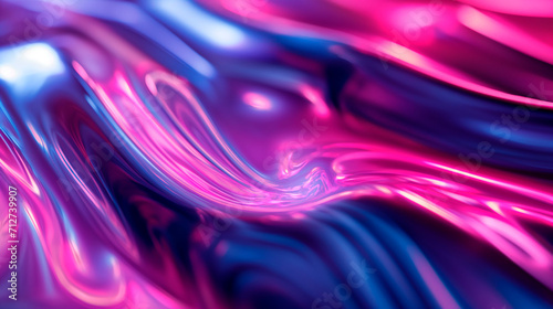 Motion abstract neon jelly wave of colorful texture. Blue pink color fluid splash on glitter dust texture abstract art background. 
