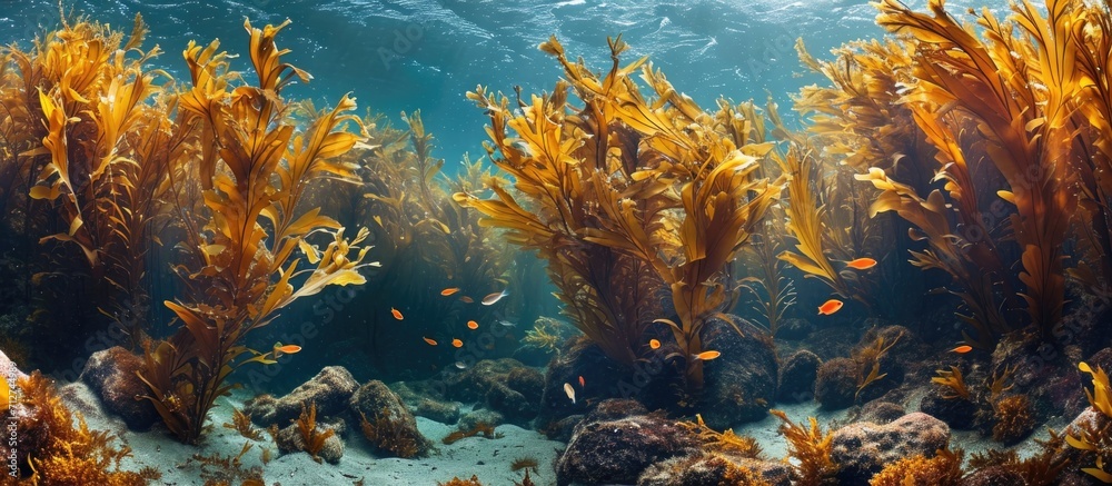 Catalina Island Reef's seaweed - obrazy, fototapety, plakaty 