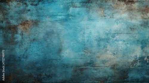 Abstract background rude grunge blue texture, distressed, aged concrete wall photo