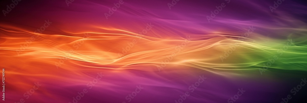 Seamless gradient image with a featureless, perfectly smooth transition from purple to orange, enhanced by a merging green streak for added visual intrigue Seamless gradient image with a featureless, perfectly smooth transition from purple to orange, enhanced by a merging green streak for added visual intrigue