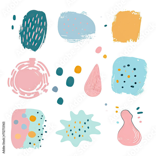 free vector set free hand doodle shape