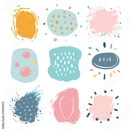 free vector set free hand doodle shape