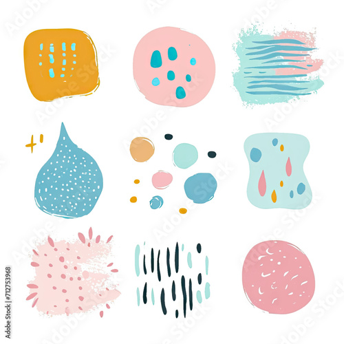 free vector set free hand doodle shape