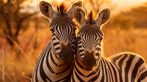 couple zebra in zoo   Generate AI