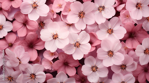 Pink flowers background