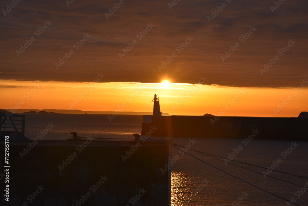 Fototapeta premium jersey, phare, marché, beauté, mer