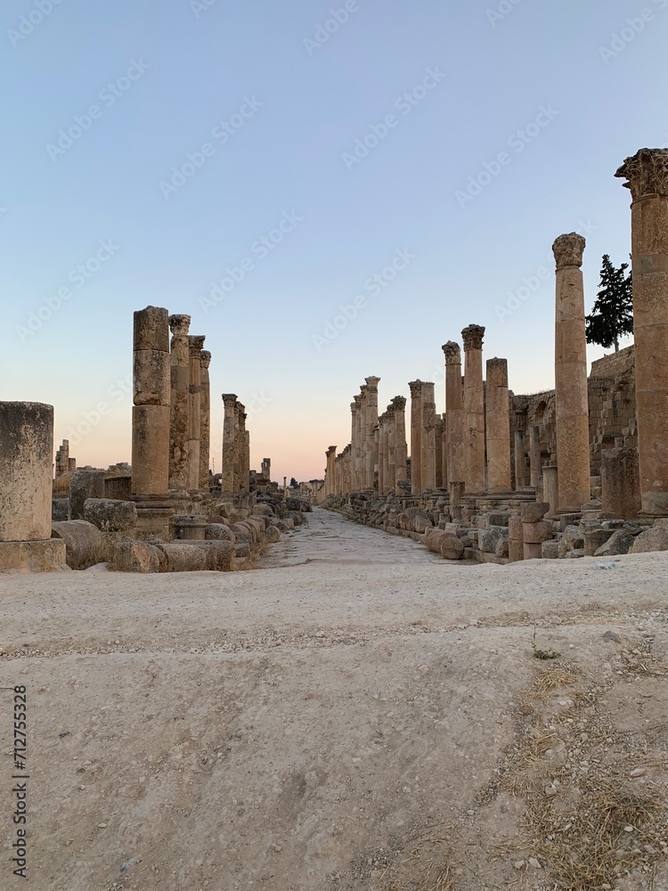 Historical site at Jerash in Jordan