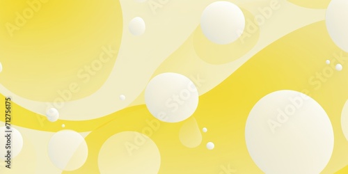 2D pattern white and light lemon bubble pattern simple lines