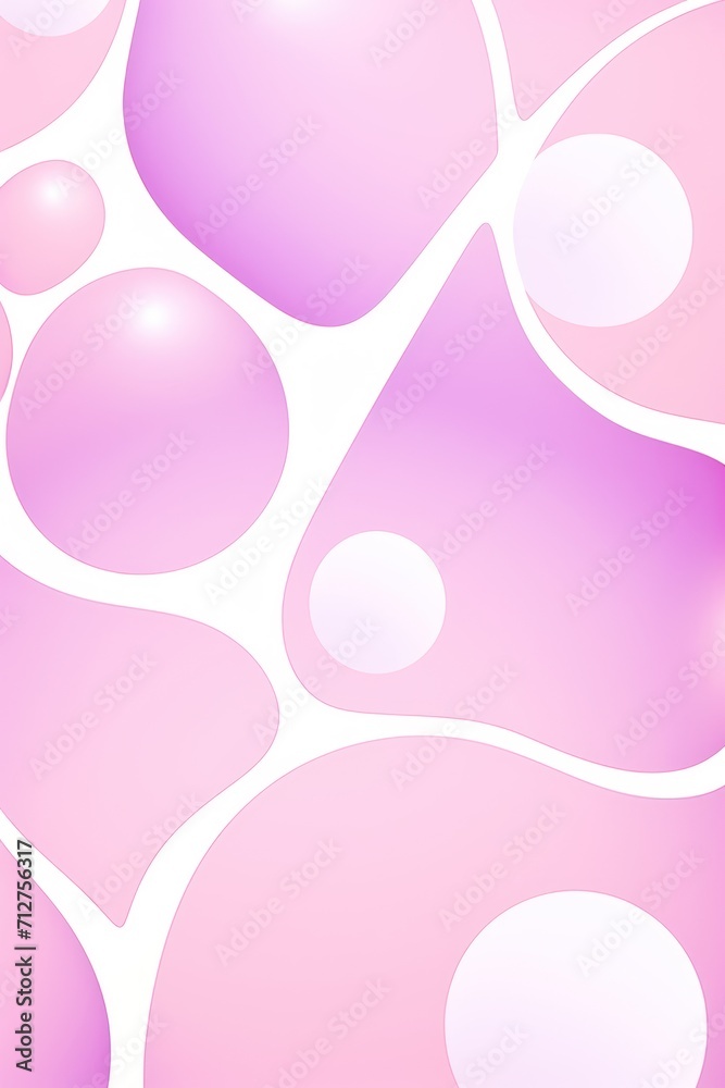 2D pattern white and light mauve bubble pattern simple lines