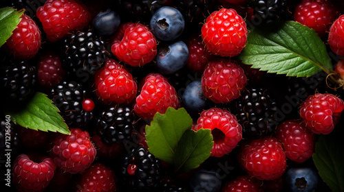 blackberry and raspberry , Generate AI