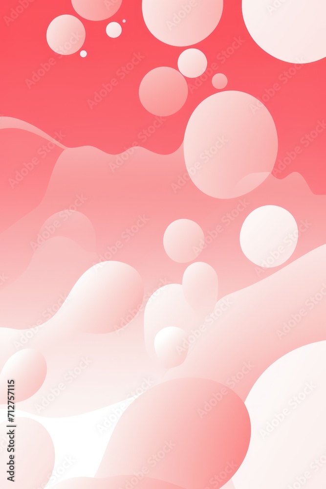 2D pattern white and light pink bubble pattern simple lines
