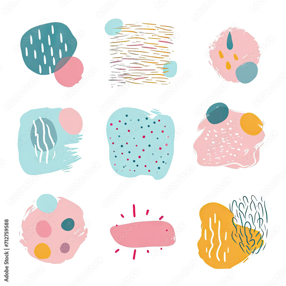 free vector set free hand doodle shape free vector set free hand doodle shape