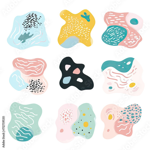 free vector set free hand doodle shape