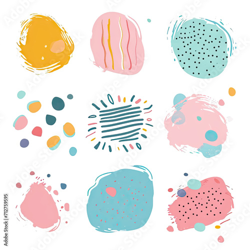 free vector set free hand doodle shape