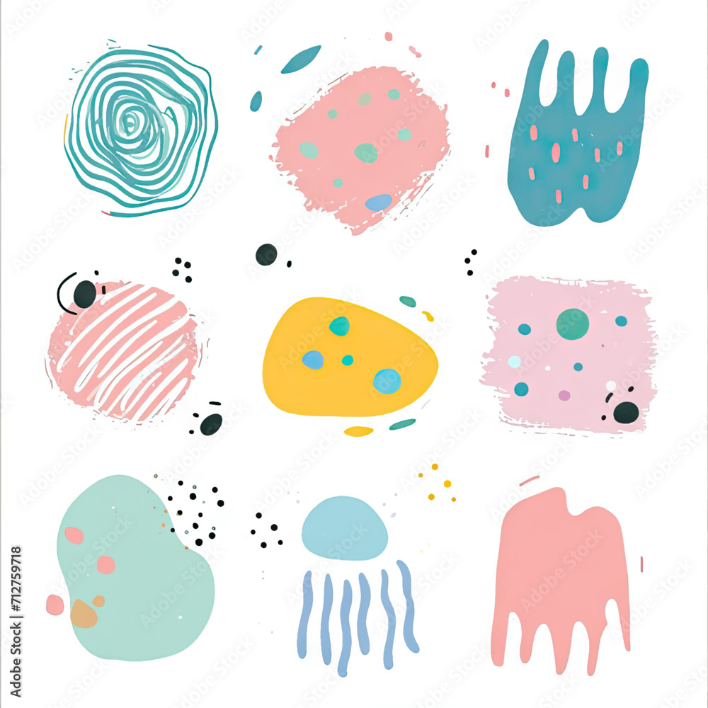 free vector set free hand doodle shape free vector set free hand doodle shape