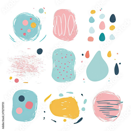 free vector set free hand doodle shape